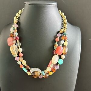 Lia Sophia Multicolor Beaded Necklace